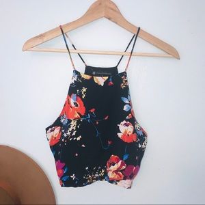 House of Harlow 1960 floral racerback tank